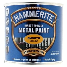 Hammerite Smooth Yellow - 750ml